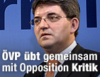 Kein R&uuml;ckhalt vom Koalitionspartner / &copy;Bild: APA