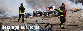 Hunderte Roma fl&uuml;chteten / &copy;Bild: AP/Salvatore Laporta