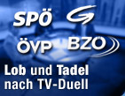 SP&Ouml; und BZ&Ouml; sehen sich jeweils als "Sieger" / &copy;Bild: APA/Georg Hochmuth; ORF.at (Montage)