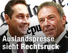 "Starke Zugewinne f&uuml;r extreme Rechte" / &copy;Bild: APA/Helmut Fohringer; Gert Eggenberger; Le Monde; La Repubblica (Montage)
