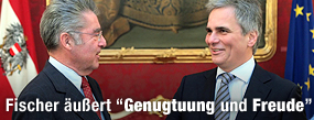Faymann in der Hofburg / &copy;Bild: APA/Georg Hochmuth