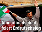Ahmadinedschad &uuml;berraschend klar vor Mussawi / &copy;Bild: APA/EPA/Abeding Taherkenareh