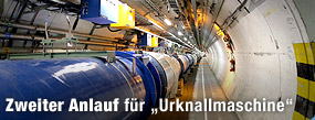 Reibungsloser Neustart des LHC / &copy;Bild: AP/Martial Trezzini