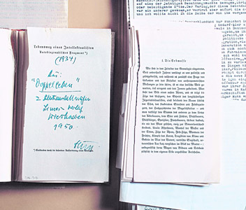 Von Benn herausgetrennte Seiten aus 
