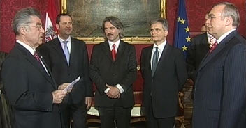 Heinz Fischer, Josef Pröll, Erwin Buchinger, Werner Faymann, Alfred Gusenbauer