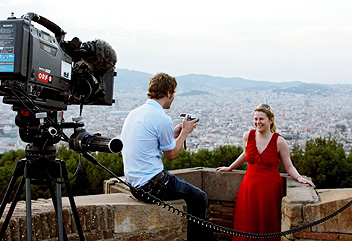 Natascha Kampusch in Barcelona / ©Bild: ORF